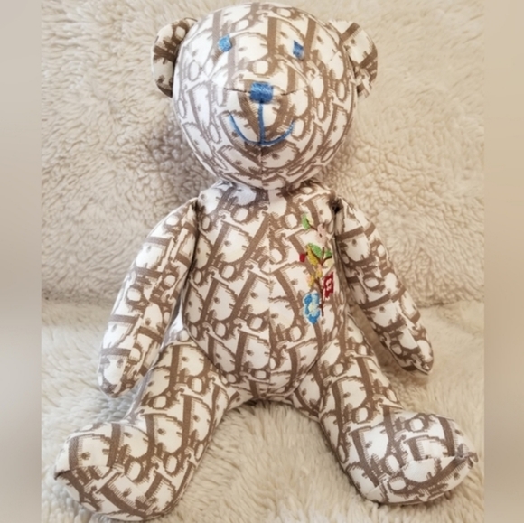 DIOR DIORISSIMO PRINT EMBROIDERED TEDDY BEAR - Picture 17 of 17